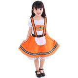 S-XL Kids Boy Girls Oktoberfest Beer Festival October Fancy Dress Heidi German Children Maid Costume Bavarian Dirndl Dress