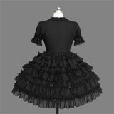 Gothic Short Sleeves Women's Lolita Dress Short Mini Dress Summer 2020 Bowknot Lace Princess School Style Party Dance Dress