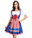 Oktoberfest Costume Party Cosplay Beer Girl Maid Costume Dress for Women Wench German Dirndl Dress