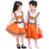 S-XL Kids Boy Girls Oktoberfest Beer Festival October Fancy Dress Heidi German Children Maid Costume Bavarian Dirndl Dress