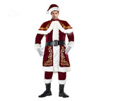 M-XXXL Luxury Christmas Costume Santa Claus For Adults Red Christmas Clothes Santa Claus Costume Fun At Your Xmas Party Dress Up