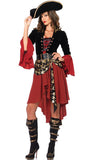 Halloween Costume for Women Captain Pirate Costumes Adult Female Cosplay Caribbean Pirates Dress