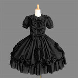 Custom-made Western Style Black Lolita Gothic Punk Dress Medieval Victorian Dress Women Queen Halloween Cosplay Party Costumes