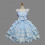 Women Tailored Dress Lolita Dress Chiffon Lace Medieval Gothic Dress Princess Cosplay Halloween Costumes for Party Gown