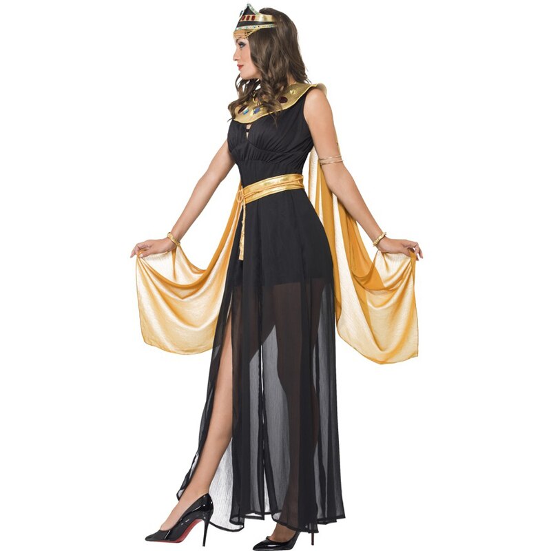New High Quality Sexy Cleopatra Pharaoh Costume Egyptian Pharaoh Queen Cosplay Clothing Halloween Masquerade Party Dress