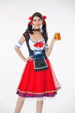 Adult Women German Bavarian Oktoberfest Maid Dirndl Costume Beer Girl Party Fancy Dress