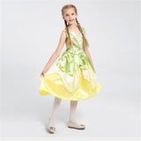 Fancy Girls Elf Princess Costume Halloween Kids Cosplay Dress