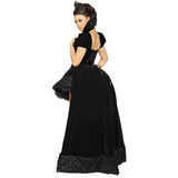 Women Black Vampire Devil Costume Adult Halloween Cosplay Queen Witch Tuxedo Dress Uniforms DS Costumes Party Dress