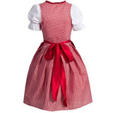 Women Oktoberfest Beer Costume Apron Blouse Gown Costume German Wench Maid Dirndl Peasant Skirt Dress Halloween Party Outdit