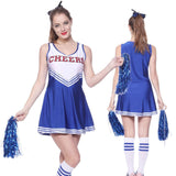 XS-XL Sexy High School Cheerleader Costume Cheer Girls Uniform Cheerleading Fancy Dress