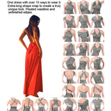 Long Women Bridesmaid Formal Multi Way Wrap Convertible Infinity Hollow Out Maxi Party Bandage Dress