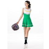 Hot Sale High School Girls Cheerleading Costume Sleeveless Cheerleader Uniform Glee Style Cheerleading Dress XS-XL