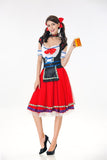 Adult Women German Bavarian Oktoberfest Maid Dirndl Costume Beer Girl Party Fancy Dress