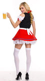 Adult Women Oktoberfest Costume Sexy Beer Girl Uniform Bavaria German Wench Maid Dirndl Party Fancy Dress