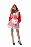 High Quality Halloween Costumes for Women Sexy Cosplay Little Red Riding Hood Fantasy Game Uniforms Fancy Dress Outfit S-6XL