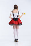 Carnaval October Festival Beer Bar Waiter Costume German Oktoberfest Dirndl Maid Party Fancy Dress