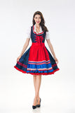 Women's German Oktoberfest Costume Dirndl Dress Traditional Bavarian Beer Maid Wench Costume Cosplay Carnival Fancy Party