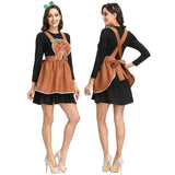 Hot Sale Sexy Bavarian Dirndl Oktoberfest Costume Adult Women German Wench Maid Beer Girl Heidi Fancy Dress