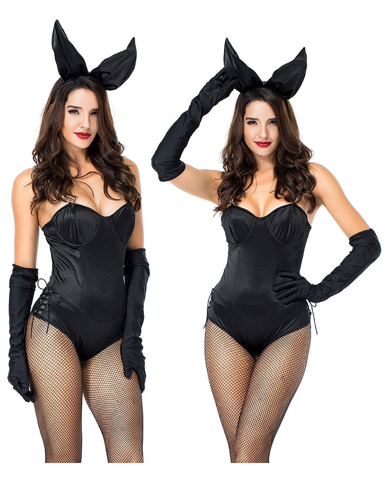New Ladies Cospaly Costume Bunny Girl Suits Sexy Cute Party Costumes Roleplay Lingerie Bodysuit Women Clubwear
