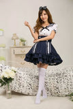 Fashion Lovely Girl Maid Sailor Lolita Blue Dress Japanese School Uniforms Cosplay Costumes