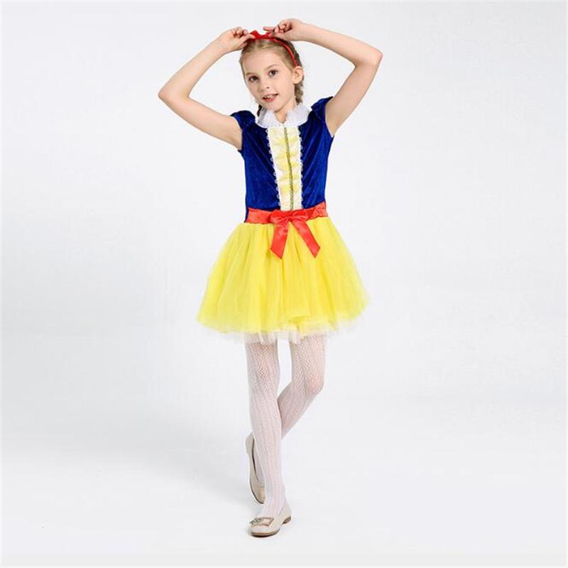 Cute Girls Snow White Princess Costume Halloween Kids Children Costume Cosplay Clothing