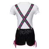 S-XXL Women Sexy Suspenders Lederhosen German Oktoberfest Costume Bavarian Beer Maid Costume Beer Girl Bar Party Uniforms