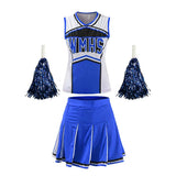 Sexy High School Girl Baseball Cheerleader Costume Sport Cheer Uniform Cheerleading Fancy Dress