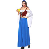 S-2XL Hot Sexy Beer Girl Costume Octoberfest Bavarian Dirndl Maid Peasant Skirt Dress Party Female Oktoberfest Dress