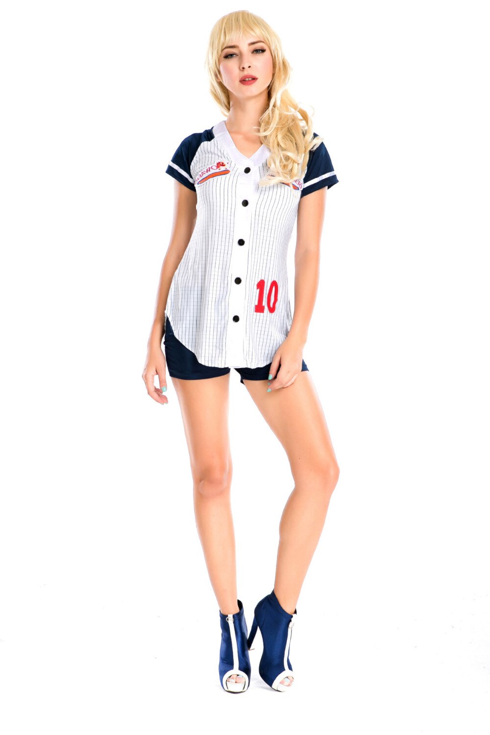 High Quality Sexy Baseball Cheerleader Costume High School Girl Cheerleading Uniform Cheer Fancy Dress