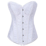 Corselet Corset Jacquard Wedding Party Sexy Corsage Overbust Corsets and Bustiers Slimming Blue Shaperwear Women Corzzet S-2XL