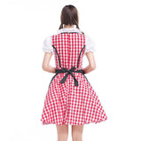 Women Oktoberfest Costume Dress German Oktoberfest Bavarian Beer Dirndl Tavern Dress Cosplay Costume Party Dress