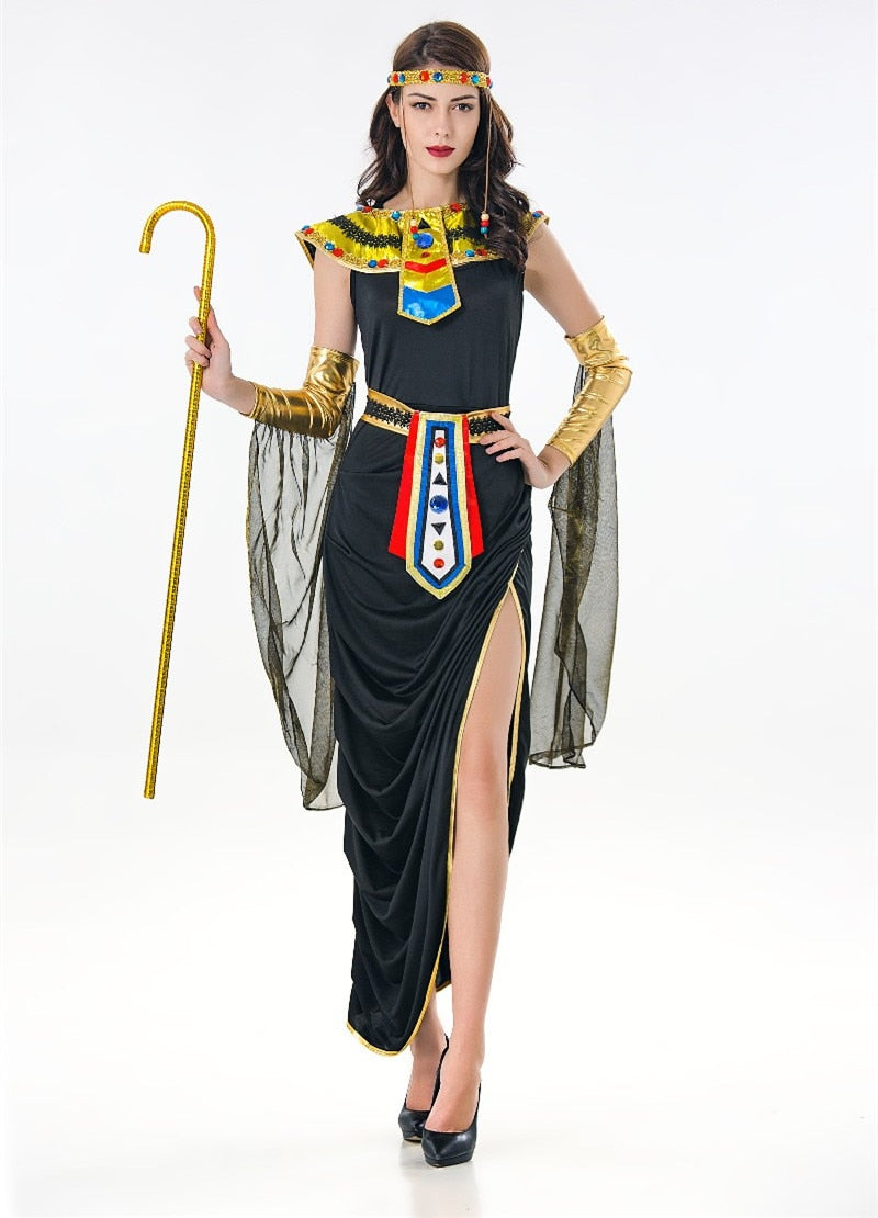 Deluxe Sexy Ladies Fancy Dress Cleopatra Egypt Womens Costume Egyptian Goddess Costume Egypt Queen Cosplay Costume