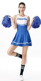 Hot Sale High School Girls Cheerleading Costume Sleeveless Cheerleader Uniform Glee Style Cheerleading Dress XS-XL