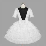 Gothic Short Sleeves Women's Lolita Dress Short Mini Dress Summer 2020 Bowknot Lace Princess School Style Party Dance Dress