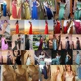 Long Women Bridesmaid Formal Multi Way Wrap Convertible Infinity Hollow Out Maxi Party Bandage Dress