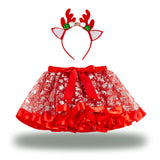 Cute Santa Claus Dress Reindeer Costume Christmas Tree Skirt Christmas Costume for Kids