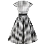Plus Size 50s Vinage Pin Up Tunic Dresses White Green Polka Dots Patchwork Full Circle Cotton Casual Housewife Tea Dress Vestido