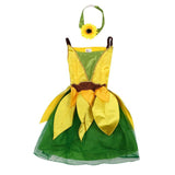 New Arrival Sunflower Costume Cosplay Girls Halloween Costume For Kids