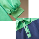 Green Long Sleeve Casual High Elastic Slimming Shirt Dress