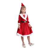 New Christmas Clothes Children Santa Claus Dress Kids Girls Festival Party Cosplay Dresses One Piece child New year costume