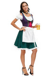 3pcs/Set Traditional Womens Oktoberfest Dress Beer Wench Maid Costume Carnival Fancy Dress