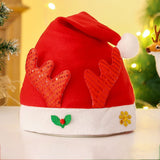 Christmas Hat Children Cartoon Snowman Elk Christmas Decoration Plush Cap Adult Antlers Christmas Supplies Santa Claus Gifts