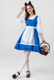 Women's Maid Outfit Lolita Dress Alice in Wonderland Costume Cosplay Halloween Party Dress Up Suit