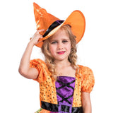 Fancy Witch Costume Cosplay For Girls Halloween Costume For Kids Carnival Party Suit Dress Up