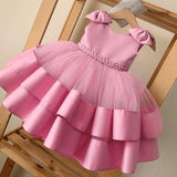 0-24 Months Baby Girls Dresses Toddler Birthday Princess Tutu Christening Gown Newborn Infant Baptism Party Clothes