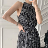 Summer Long Bandge Dress Print Casual Sexy Halter Strapless New 2021 Sundress Vacation Clothes For Women