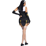 3pcs Halloween Costumes For Adult Women Sexy Slutty Nasty Blonde Sister Nun Costume Cosplay Party Fancy Dress Up