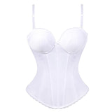 Sexy Lace Corset and Bustier with cup Girdle Set with Straps Belt Breathable Fabric High Elasticity Lingerie