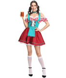 Traditional Oktoberfest Dress German Beer Maid Costumes Women Oktoberfest Dirndl Carnival Fancy Dress Up