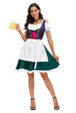 3pcs/Set Traditional Womens Oktoberfest Dress Beer Wench Maid Costume Carnival Fancy Dress